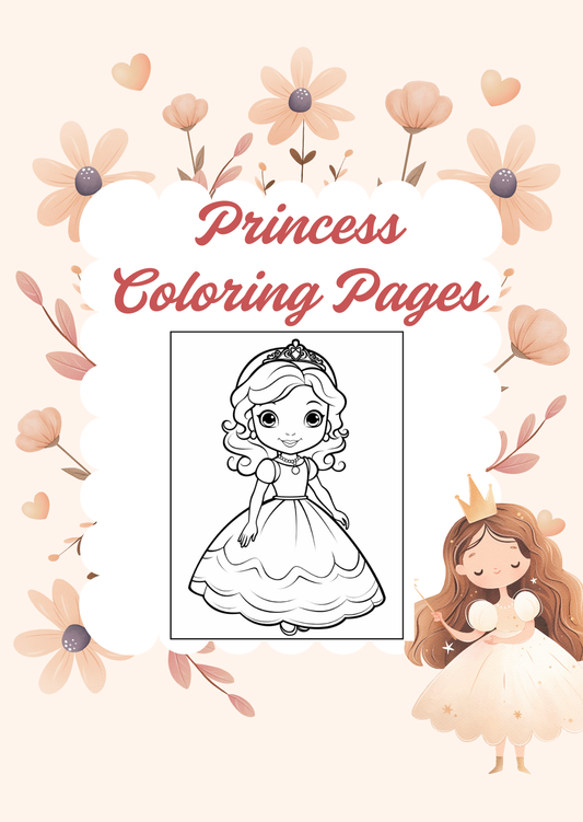 116 Cute Princess Coloring Pages - Coloring Pages for Adults and Kids