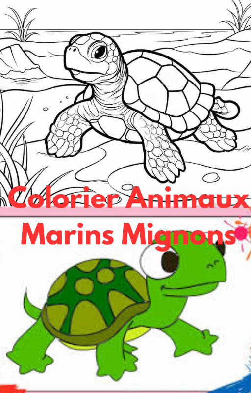 100 Cute Marine Animals Coloring Pages | Adults & Children